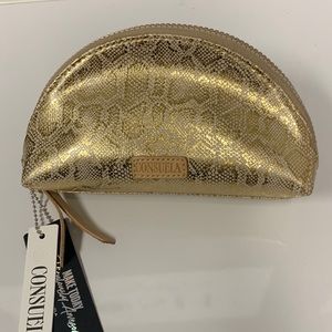Consuela Gilded medium cosmetic case new with tags